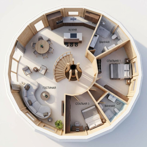 Купольный каркас 12 м 000812KU