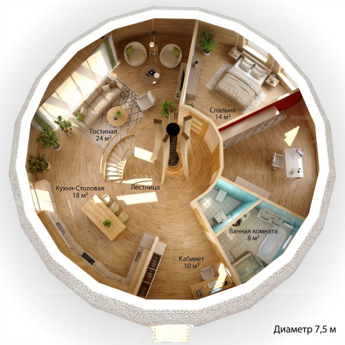 Купольный каркас 7,5 м 0008075KU