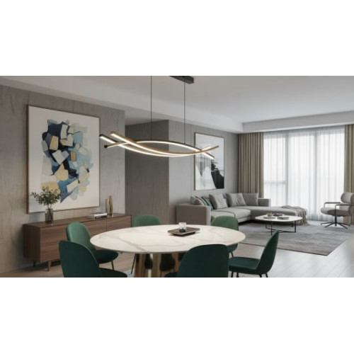 Подвесной светильник тройной - Лунное трио